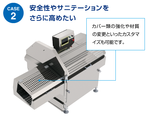 安全性やサニテーションをさらに高めたい