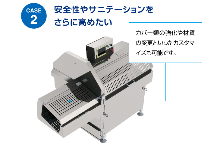 安全性やサニテーションをさらに高めたい